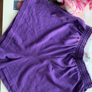 Purple soffe shorts